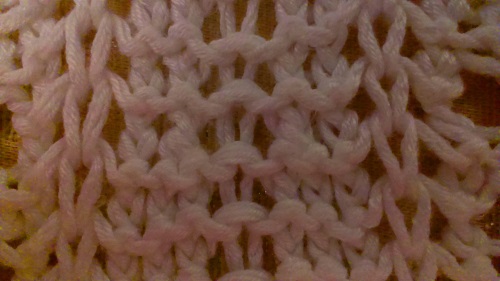 Camicetta estiva openwork "Romance of summer" con ferri da calza