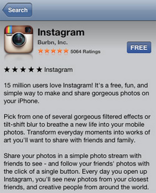 Istruzioni per la registrazione in Instagram