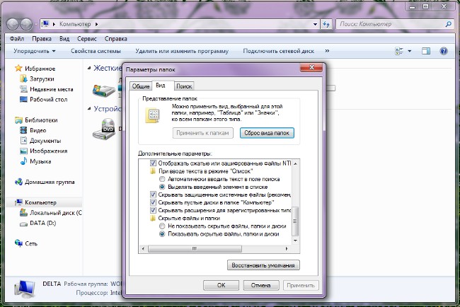 Come aprire file e cartelle nascosti?