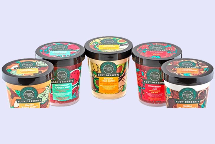 Crema corpo corpo dessert corpo organico