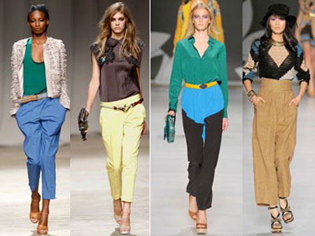 pantaloni lunghi alle caviglie