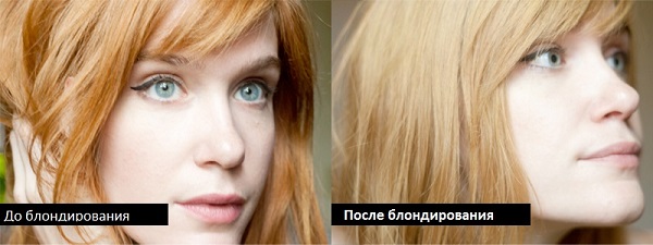 Blonding hair: foto prima e dopo la tintura a casa