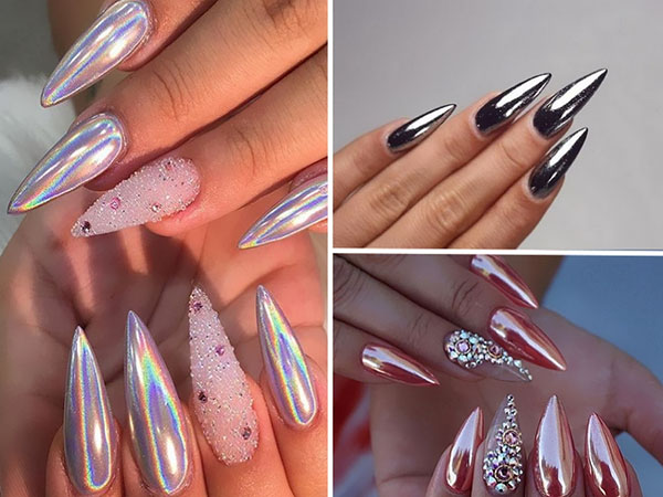 Ritorni in discoteca: unghie stiletto - tendenza 2016-2017