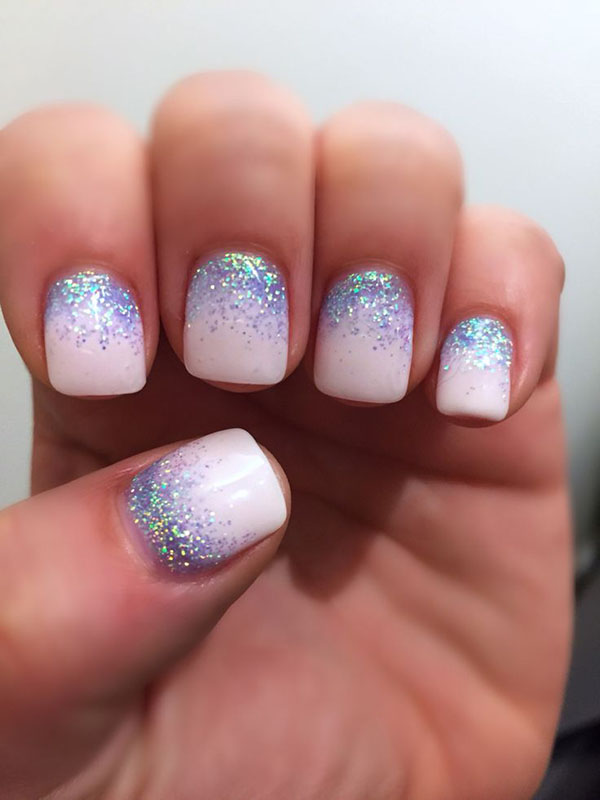 Glitter e pietre di Swarovski come tendenza della manicure invernale 2016-2017