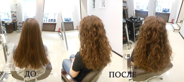 Chimica dei capelli con una foto