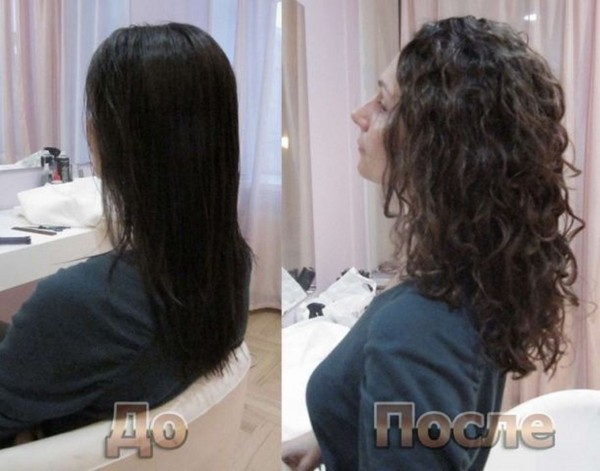 Chimica dei capelli con una foto