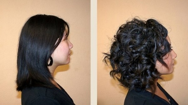 Chimica dei capelli con una foto