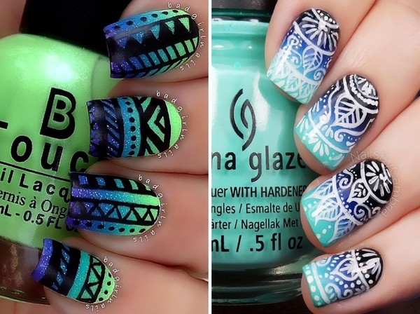 Manicure mehendi - tendenza estiva-2016