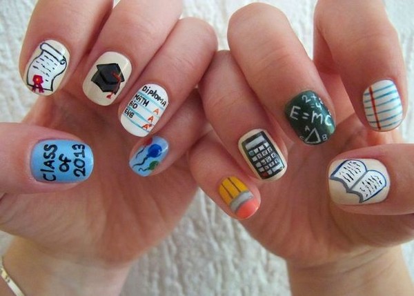 Che manicure fare a scuola il 1 ° settembre, una foto. Idee manicure per Knowledge Day per studenti di 9 e 11 gradi