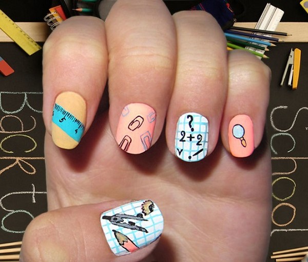 Che manicure fare a scuola il 1 ° settembre, una foto. Idee manicure per Knowledge Day per studenti di 9 e 11 gradi