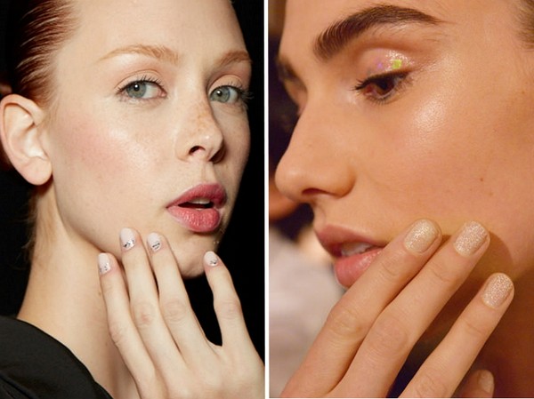 Manicure con glitter - estate trend-2016
