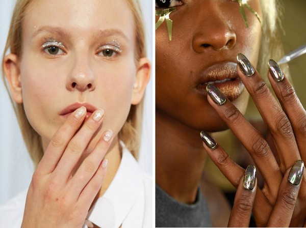 Manicure con glitter - estate trend-2016