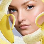 Maschera da una banana per il viso