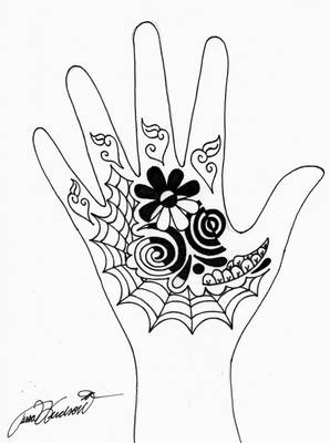 Mehendi a casa: progetti fotografici e schizzi per mehendi