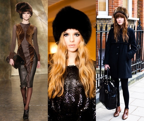 Cappelli di pelliccia alla moda nell'inverno 2014: foto dei cappelli di pelliccia femminili più alla moda del 2014 