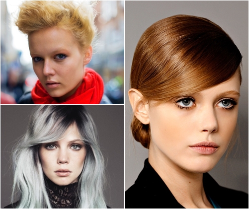 Capelli alla moda tintura inverno 2013, tendenze, foto