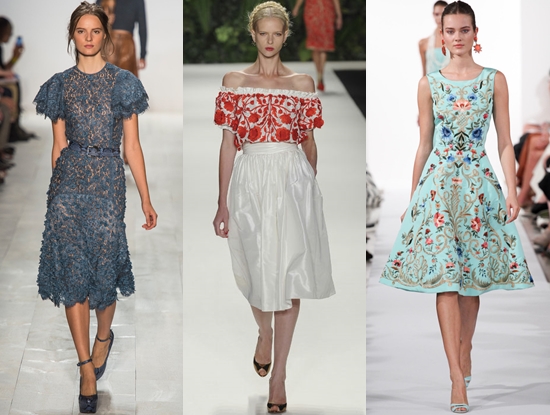Abiti alla moda nella primavera 2014