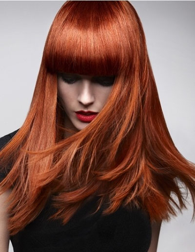 Il colore dei capelli rosso fuoco sarà rilevante nel periodo autunno-inverno 2014-2015