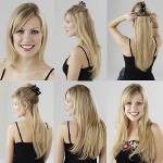 Capelli in testa sui fermagli per capelli Capelli in testa sui fermagli per capelli
