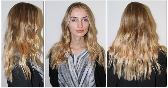 Colorazione dei capelli in due colori