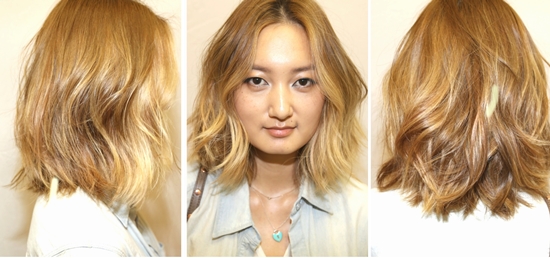 Colorazione dei capelli in due colori