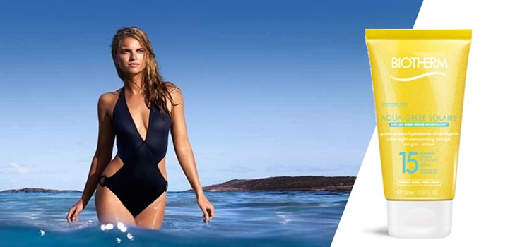 Linea spiaggia Biotherm Aqua-Gelée Solaire per pelle vellutata