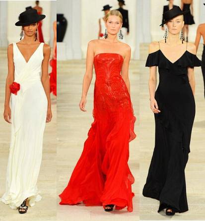 Il vestito da sera lungo e corto più alla moda primavera-estate 2013