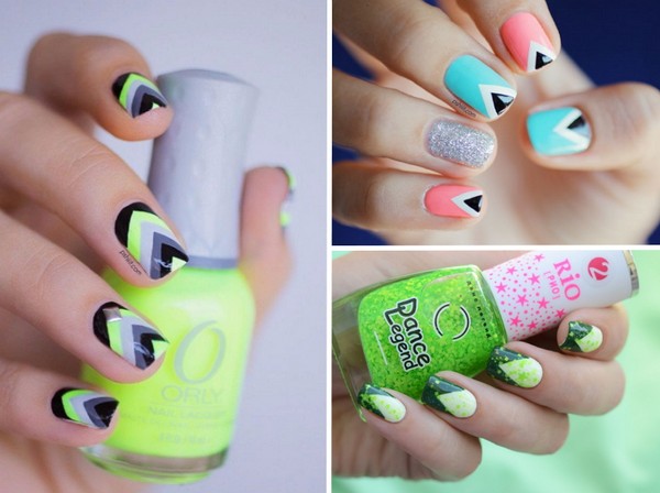 Geometria triangolare - manicure trend-2016