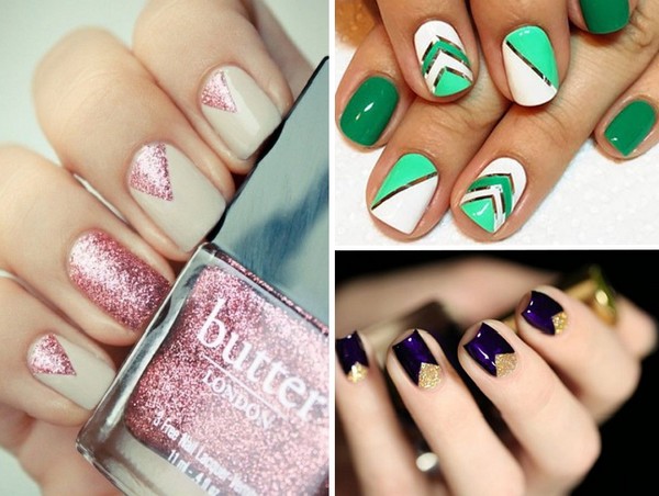 Geometria triangolare - manicure trend-2016