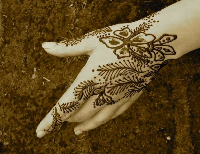 Tatuaggi l'henné a casa