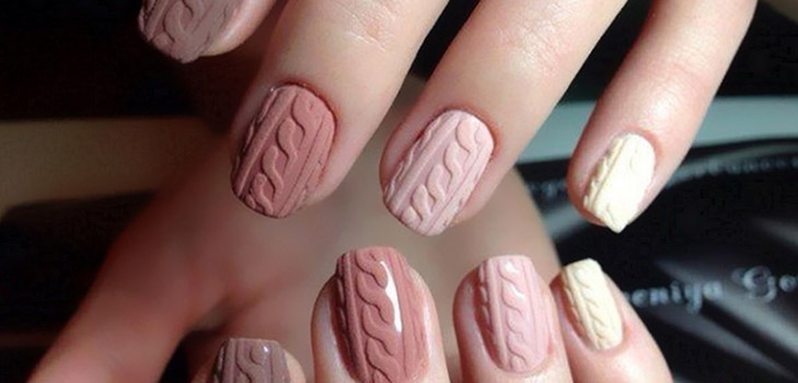 Manicure a maglia - una tendenza alla moda invernale