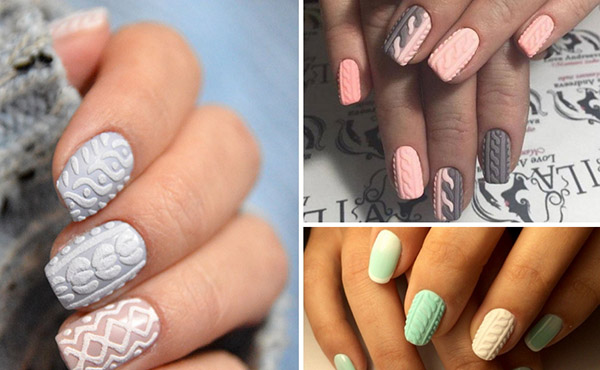 Manicure a maglia - una tendenza alla moda invernale