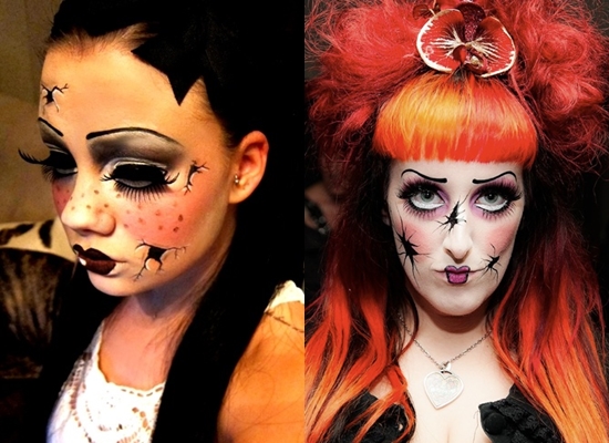 Come dipingere una faccia su Halloween a casa, foto