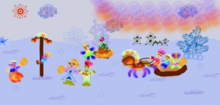 Come disegnare Shrovetide? Disegna una vacanza di primavera con i bambini