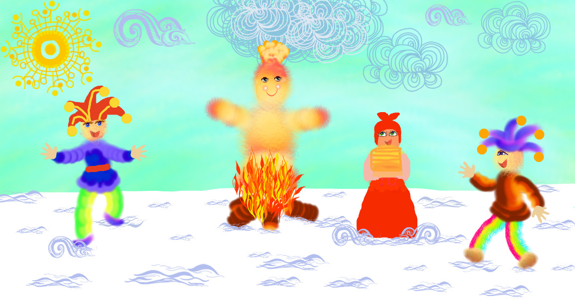 Come disegnare Shrovetide? Disegna una vacanza di primavera con i bambini