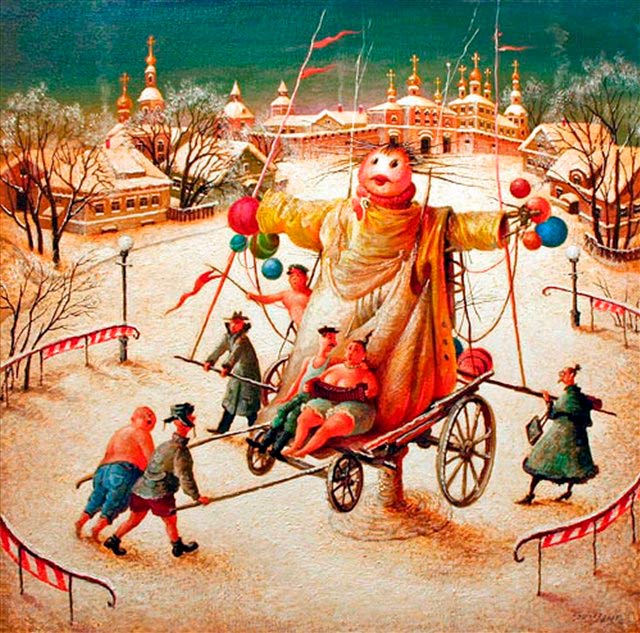 Come disegnare Shrovetide? Disegna una vacanza di primavera con i bambini