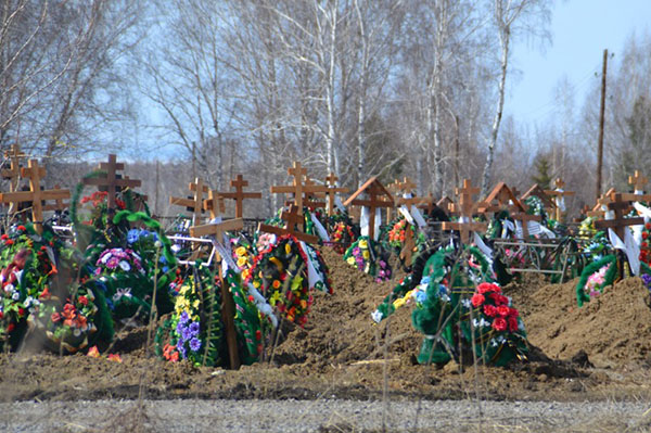 Quando vai al cimitero - a Pasqua o alla collina rossa? Quando si recano al cimitero della Santissima Trinità domenica o sabato