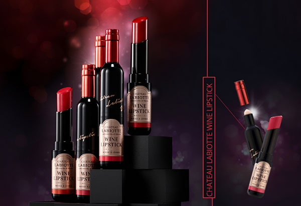 Cosmetici in un bicchiere: una collezione di vino di trucco Chateau Labiotte