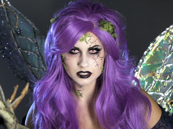 Trucco spaventoso per Halloween con le tue mani per ragazze e ragazze