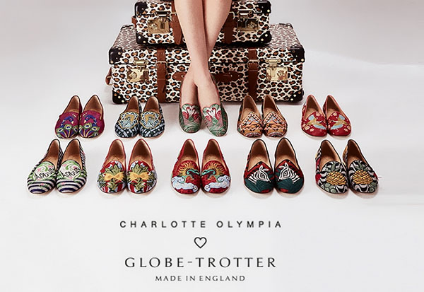 Tempo per la vacanza: viaggio-collezione Globe-Trotter x Charlotte Olympia