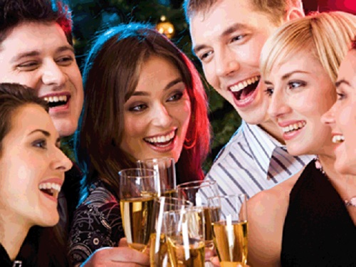 Scenario di vacanza con gli amici