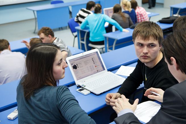 studenti a una lezione