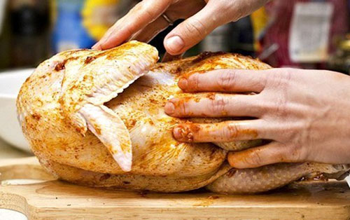 Pollo appetitoso nel forno