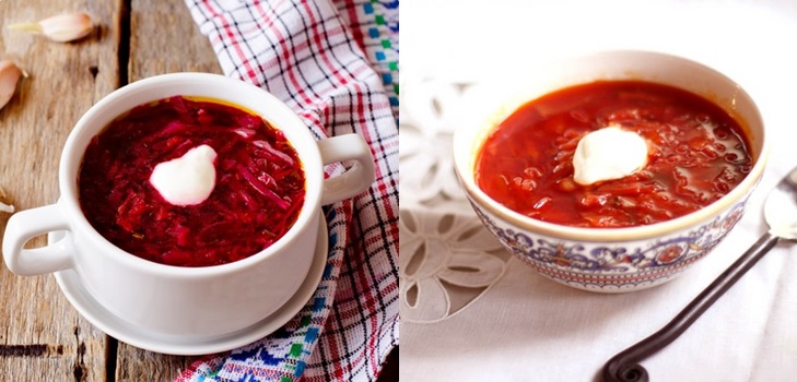 Borsch per l'inverno in lattina, ricette per preparazioni con barbabietole e cavoli, passata di pomodoro e senza di essa