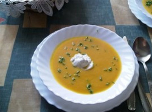 Piatto dietetico di zucca