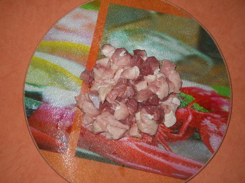 Maiale in una salsa cremosa in un multivarch