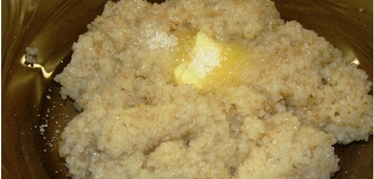 un piatto di porridge