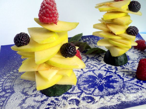 Bella porzione e porzione di frutta