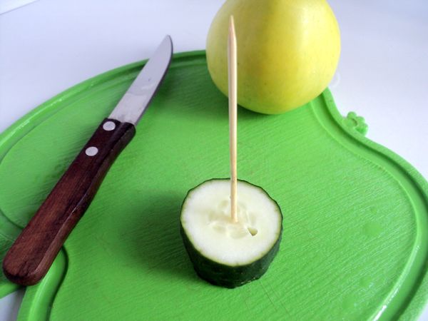 Bella porzione e porzione di frutta