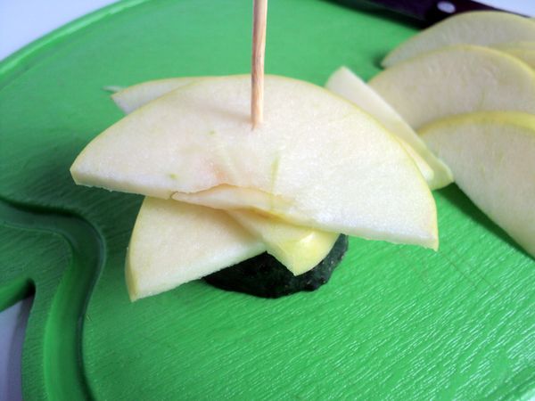 Bella porzione e porzione di frutta